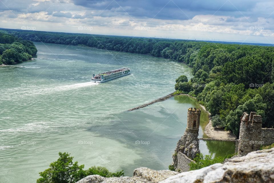 A view from Devin Castle, Bratislava 