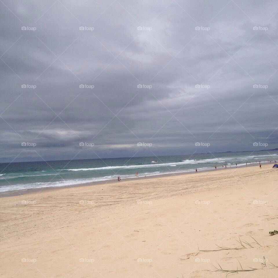 Cloudy Beach Shot