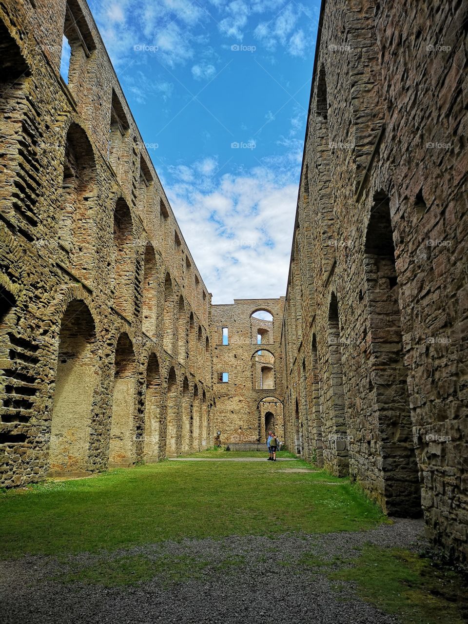 Castle ruins in the summer