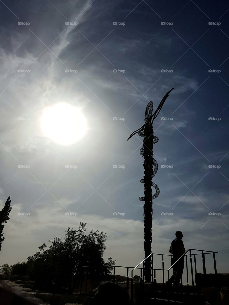 moses' staff sculpture