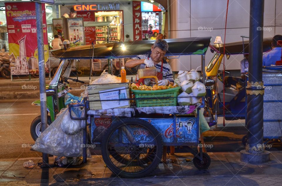 Street food in Bangkok 
