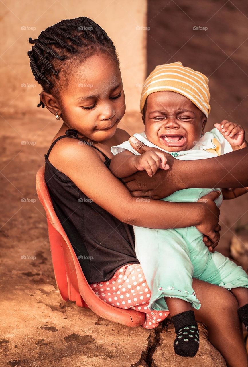 Older siblings tend to take care of their younger one's even though it can be hectic and stressful sometimes. But they are still family