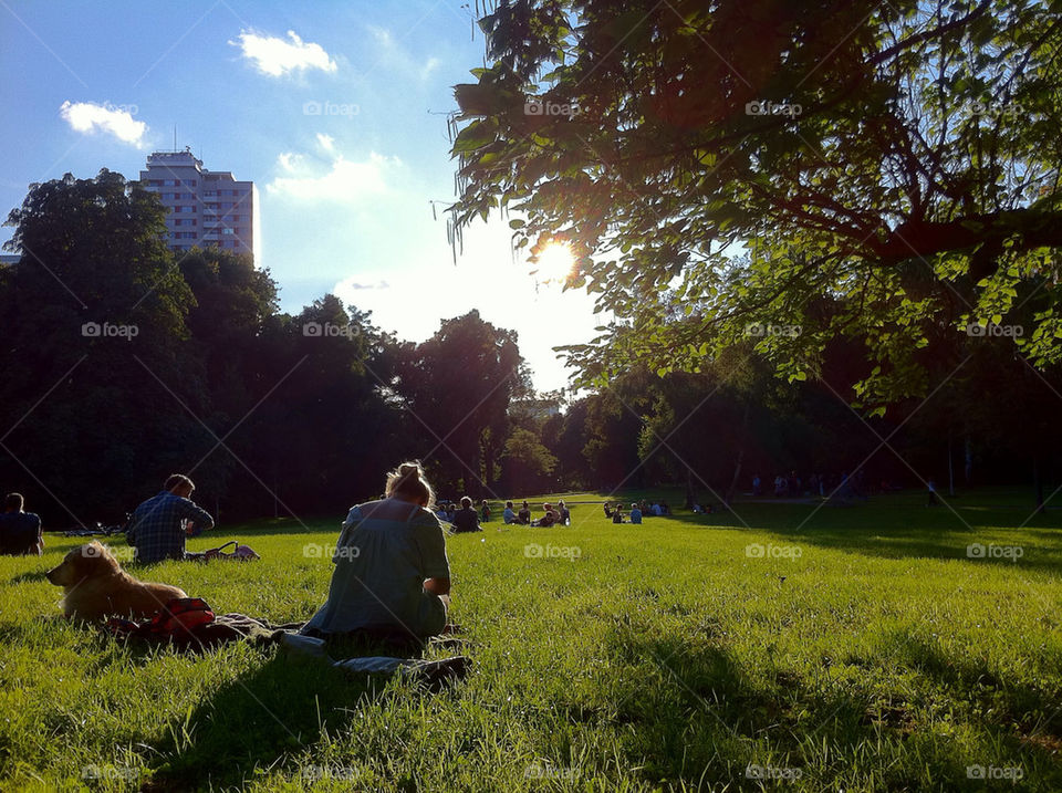 green summer park relax by hexoic
