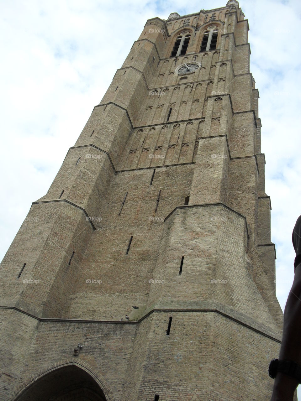 Dunkirk# France# Tower# Clock# ancient# Old#
