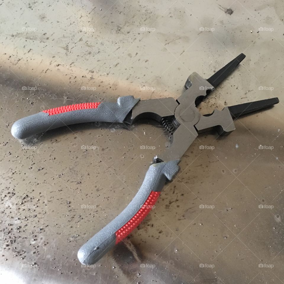welding pliers. 