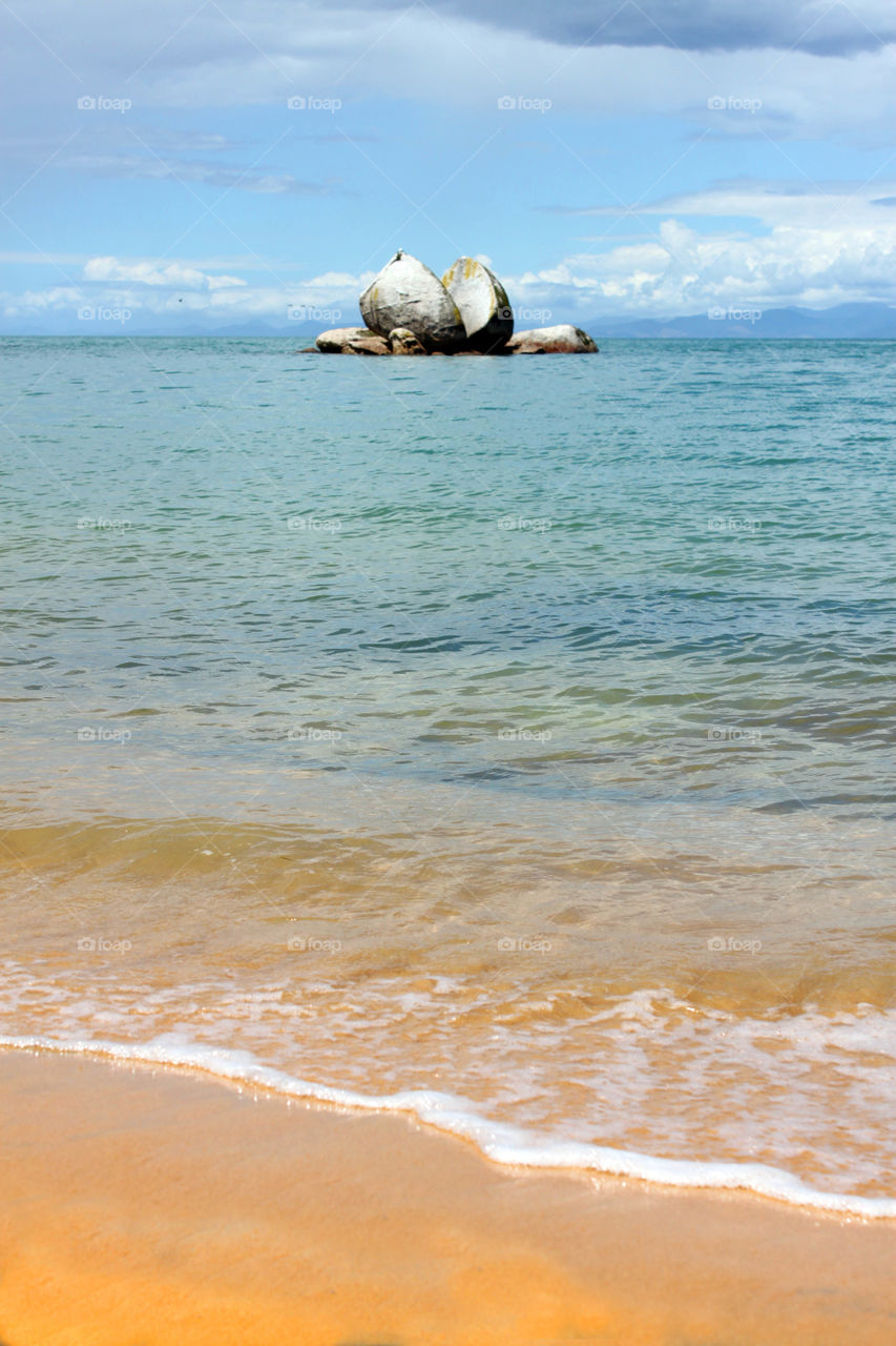 View of idyllic beach