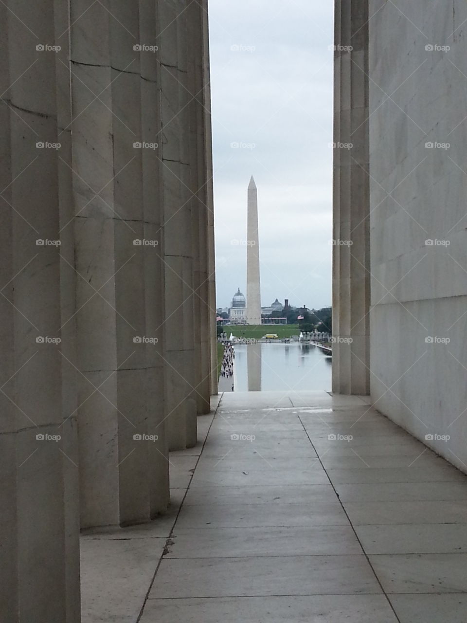 Washington monument from Lincoln's