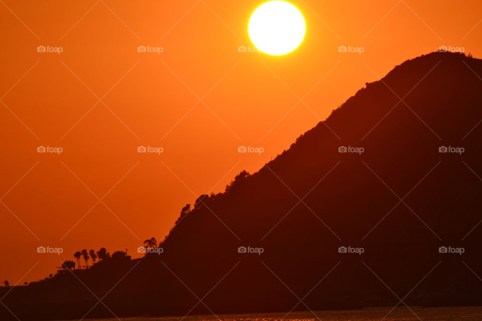 sunset in Alanya Turkey