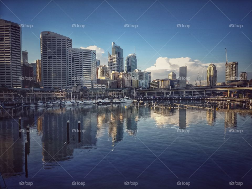 Darling Harbour, Sydney from Pyrmont Bridge