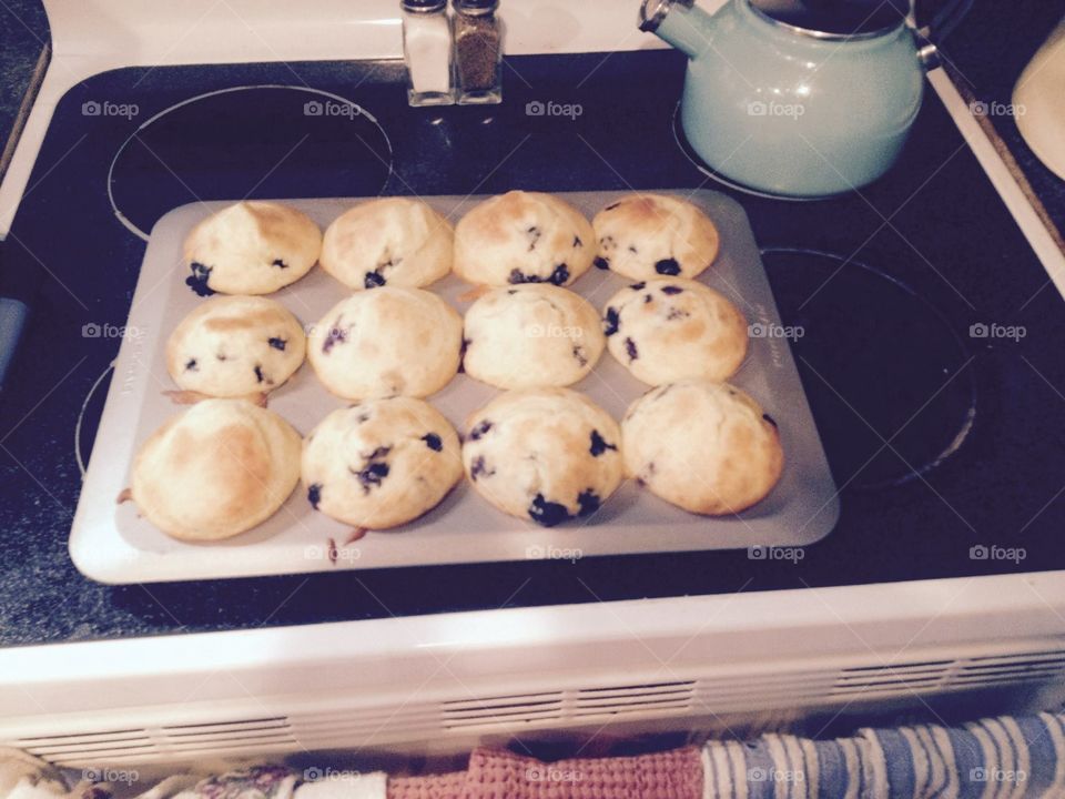 Blueberry muffins