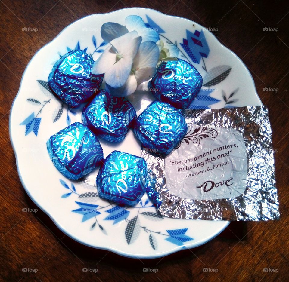 Wisdom Quote on Dove Chocolate Wrapper