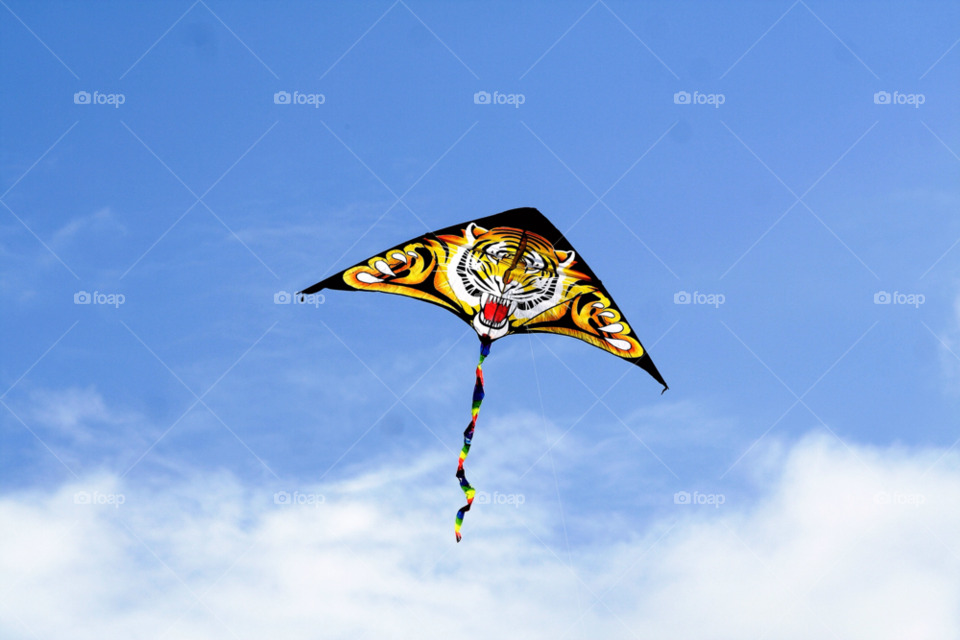 iran sky blue kite by nader_esk