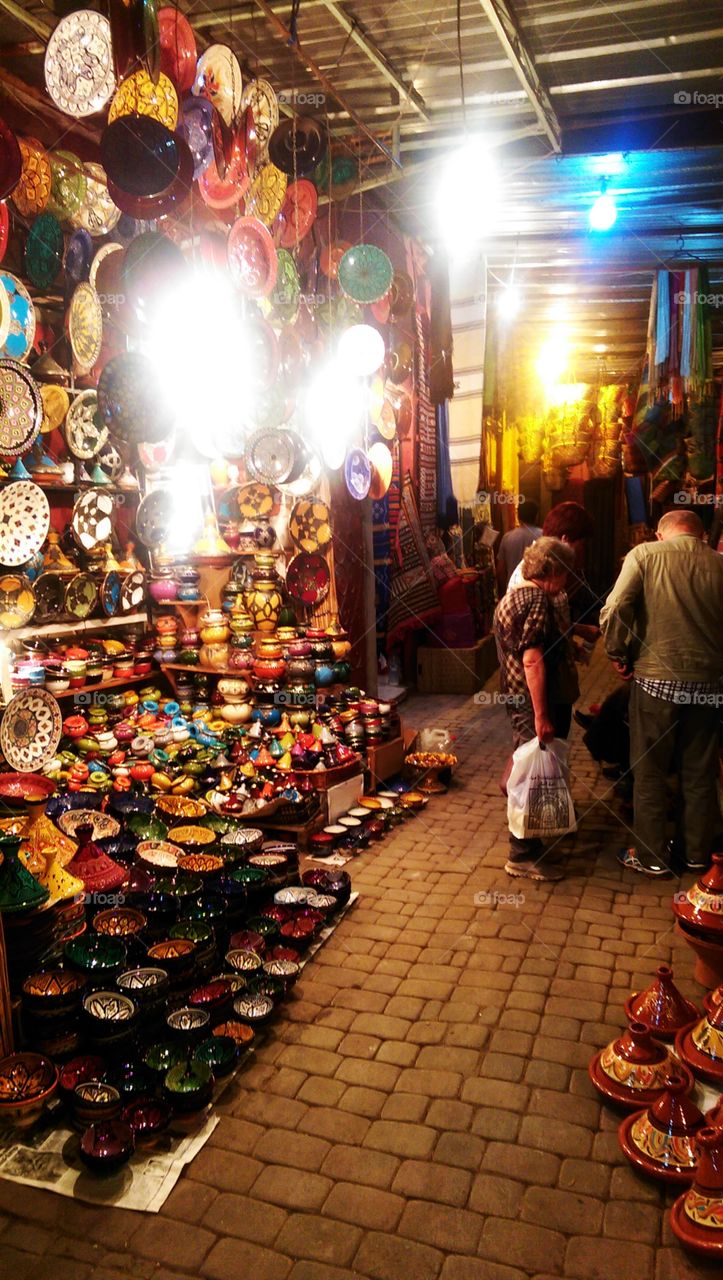 Jemaa El Fna . Getting lost at dusk in the Marrakech Markets Winding Streets