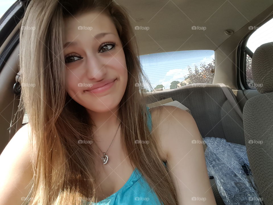 Woman, Car, Summer, Girl, Travel