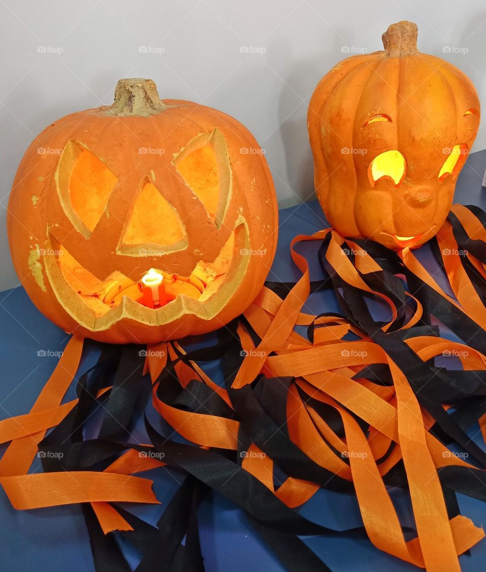 Jack o Lantern pumpkin decoration
