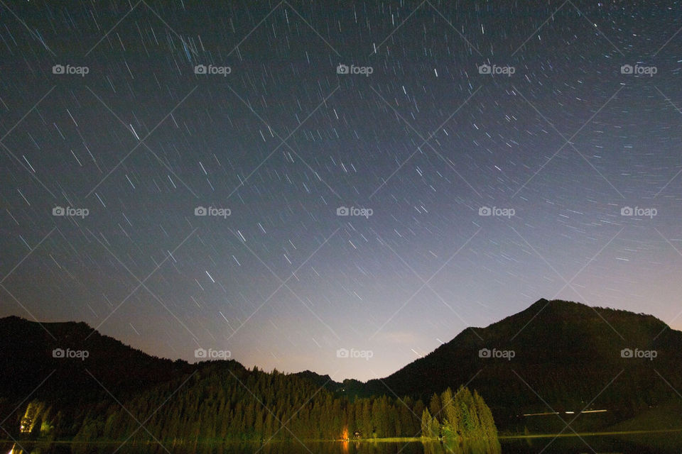 Spitzingsee at night 