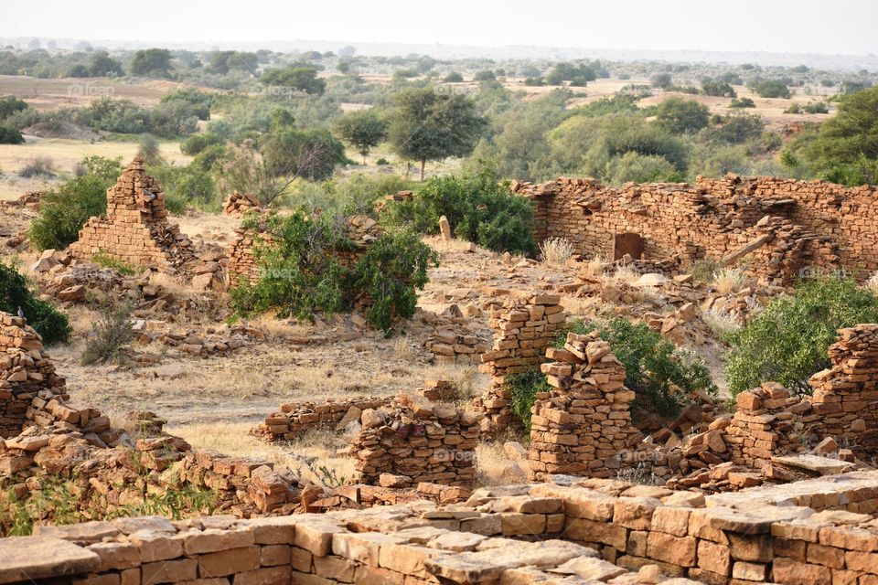 Heritage Village Kuldhara Jaisalmer Rajasthan India