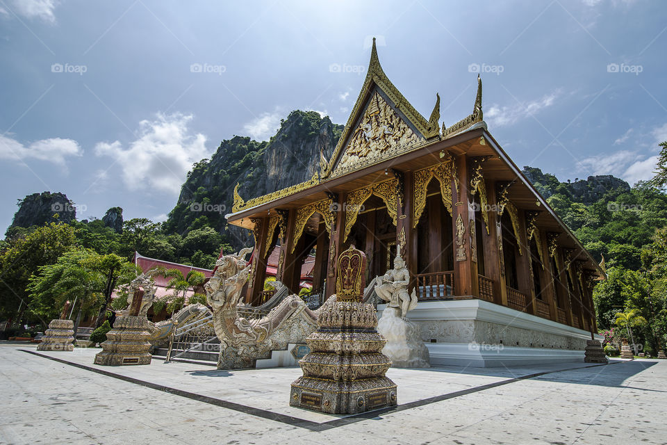 Beautiful Temple at Phetchaburi Thailand 