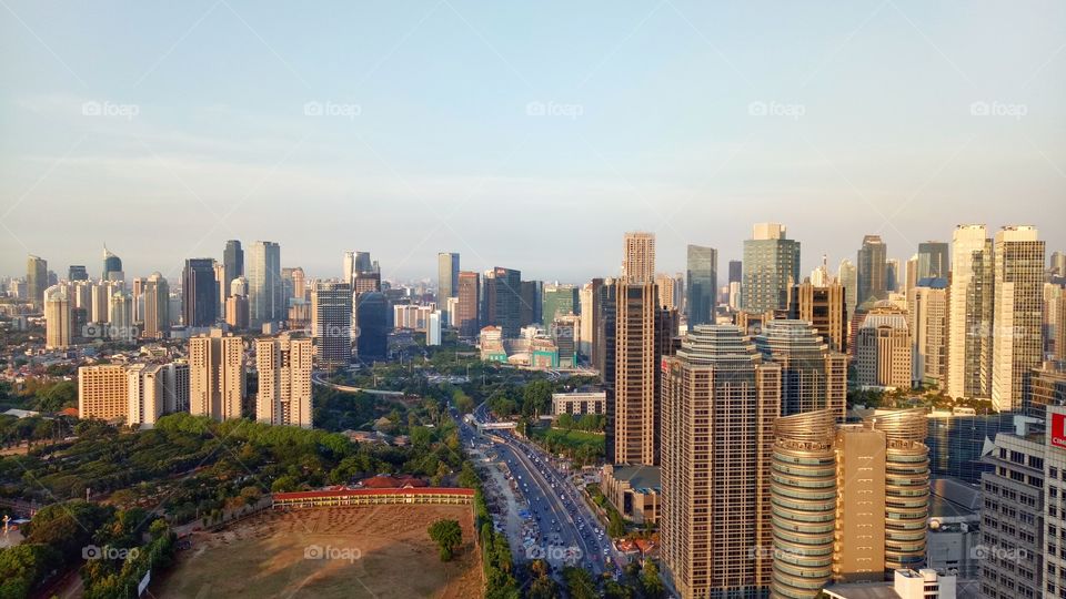 view of Jakarta city