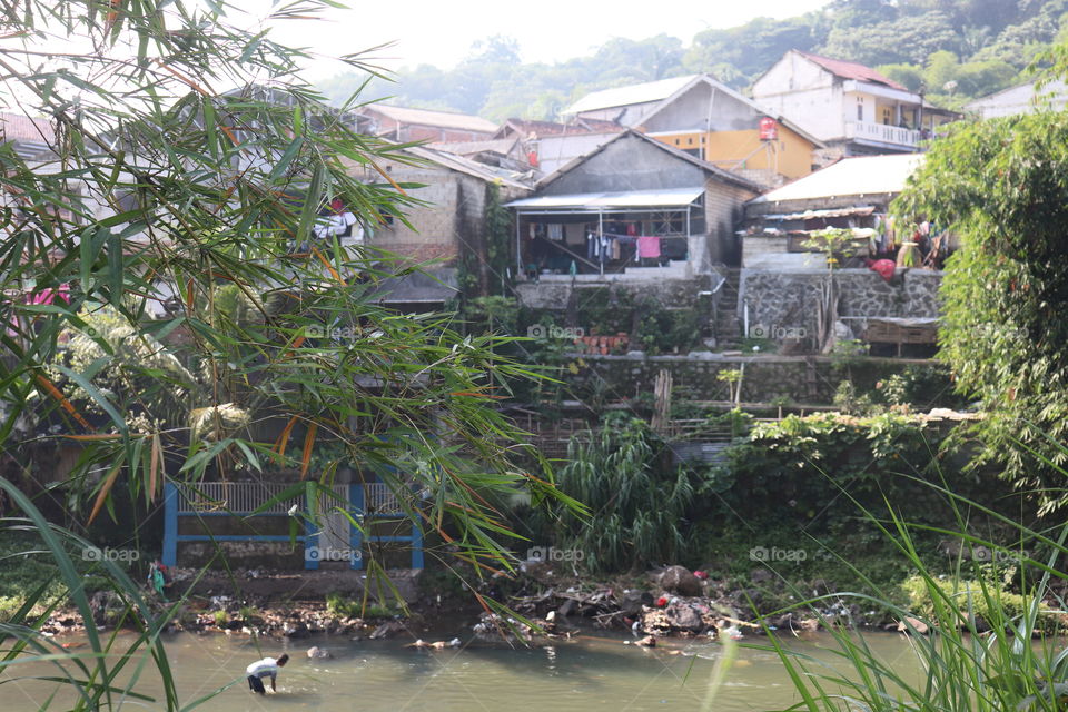 settlement by the river