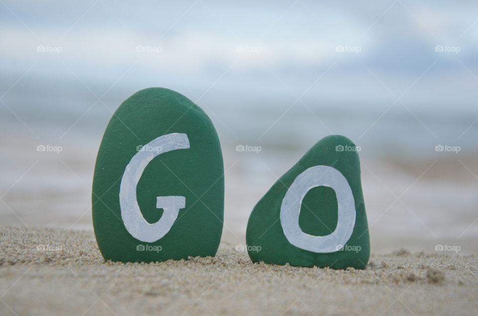 Eco advertising, Go green on stones