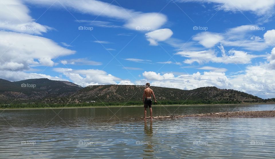 taking a long look at the scenery