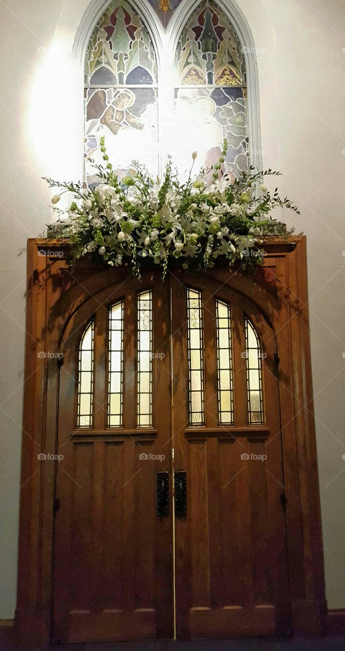 Easter. Church Doors