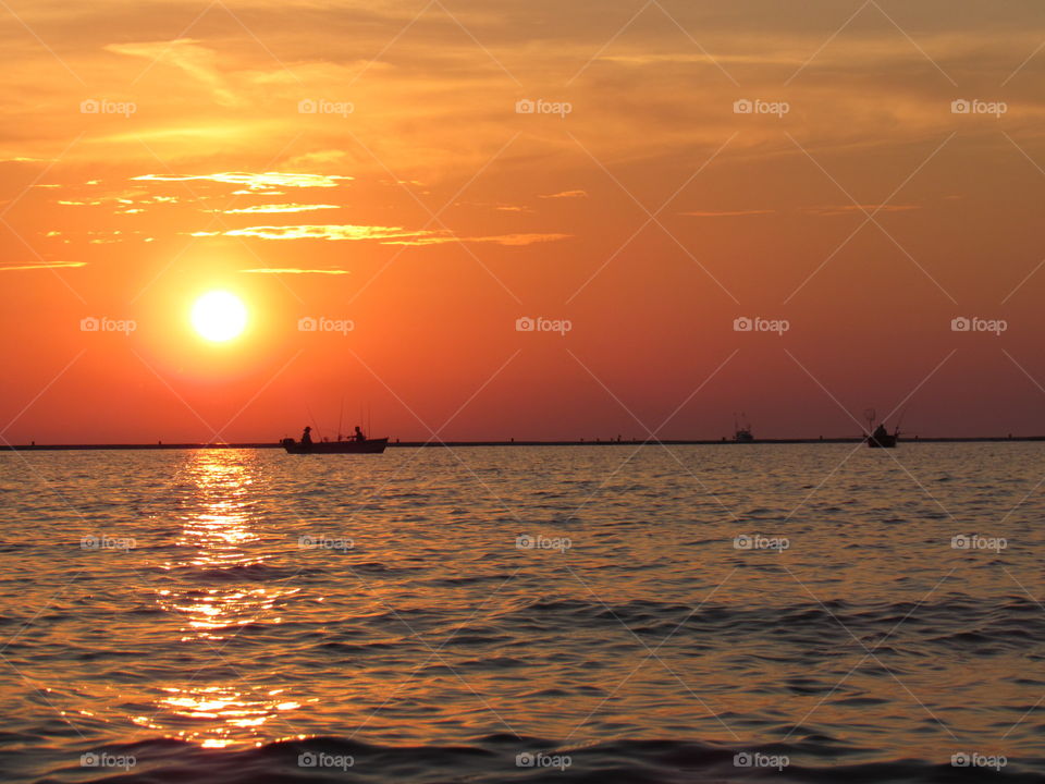 Sunset on Lake Michigan 