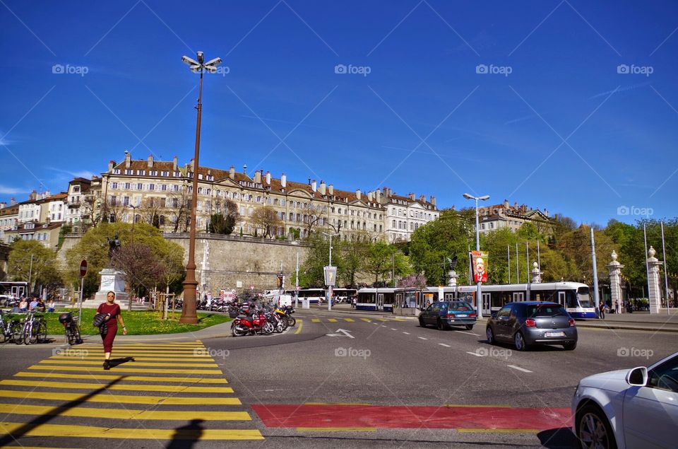 Place de neuve in sunny geneva. Got to take a few neat pics while visiting Geneva on a school project at CERN.