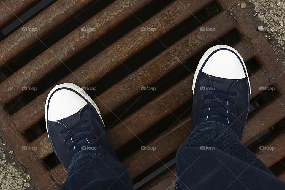 From where I stand ... gully-hole