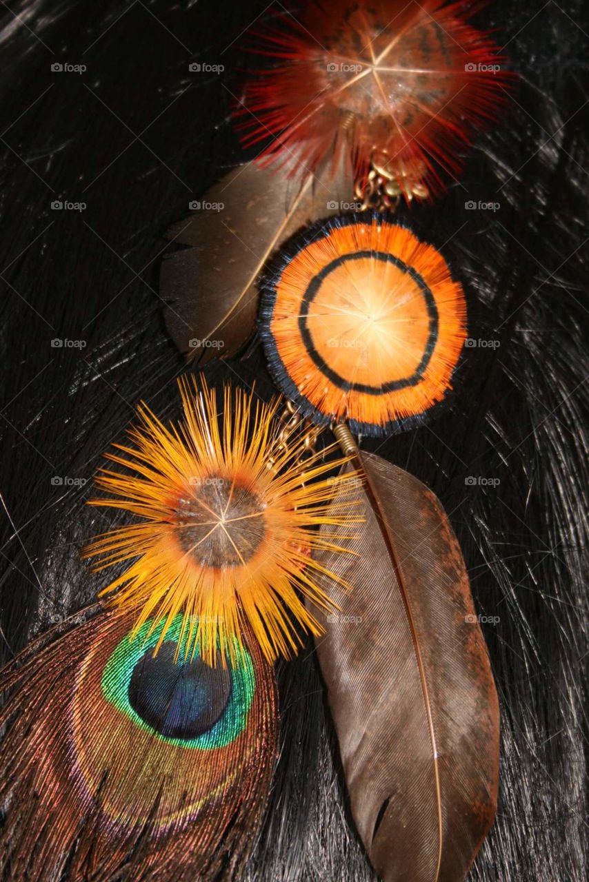 feather art jewelry
