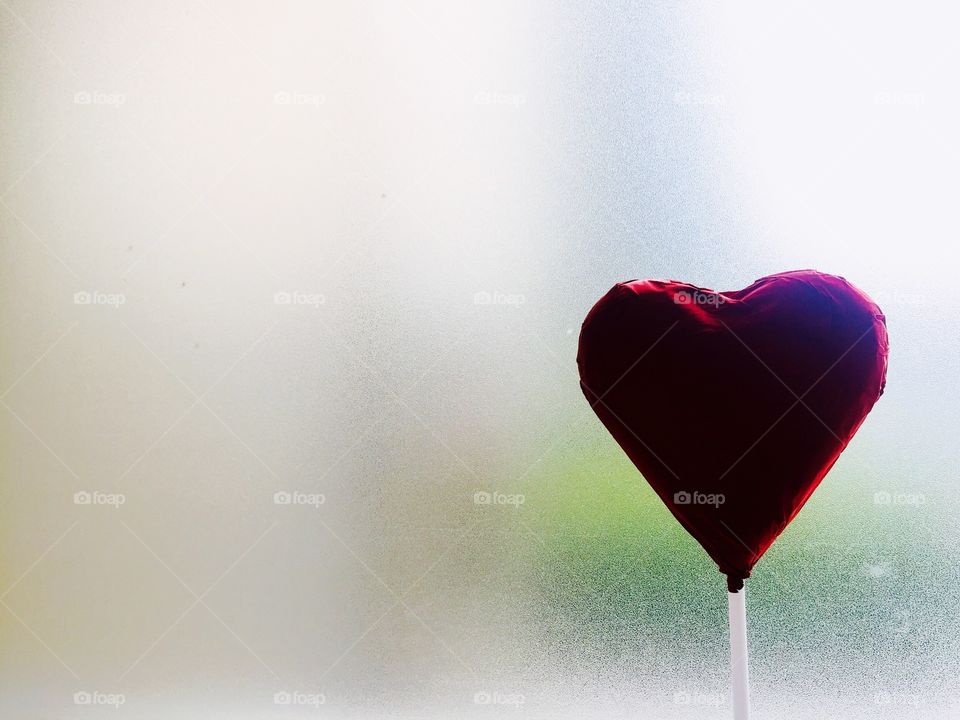 Beautiful red Heart for valentine copy space background.