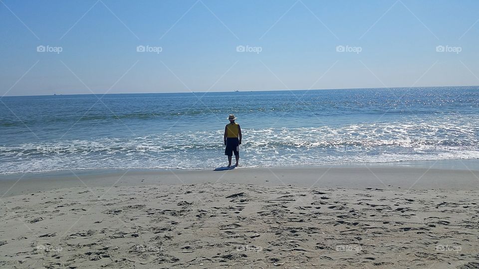 standing on the edge of the horizon