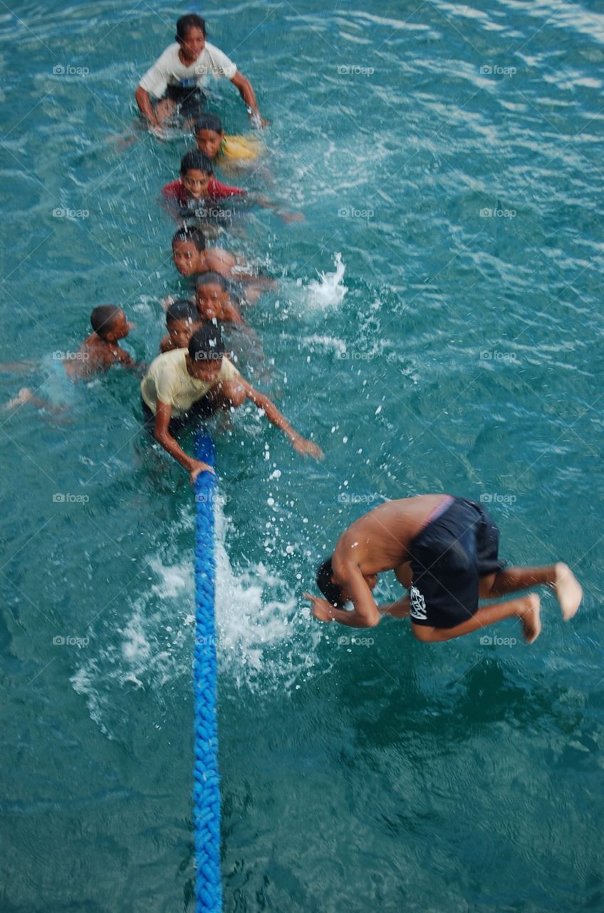 Summer fun in the ocean 