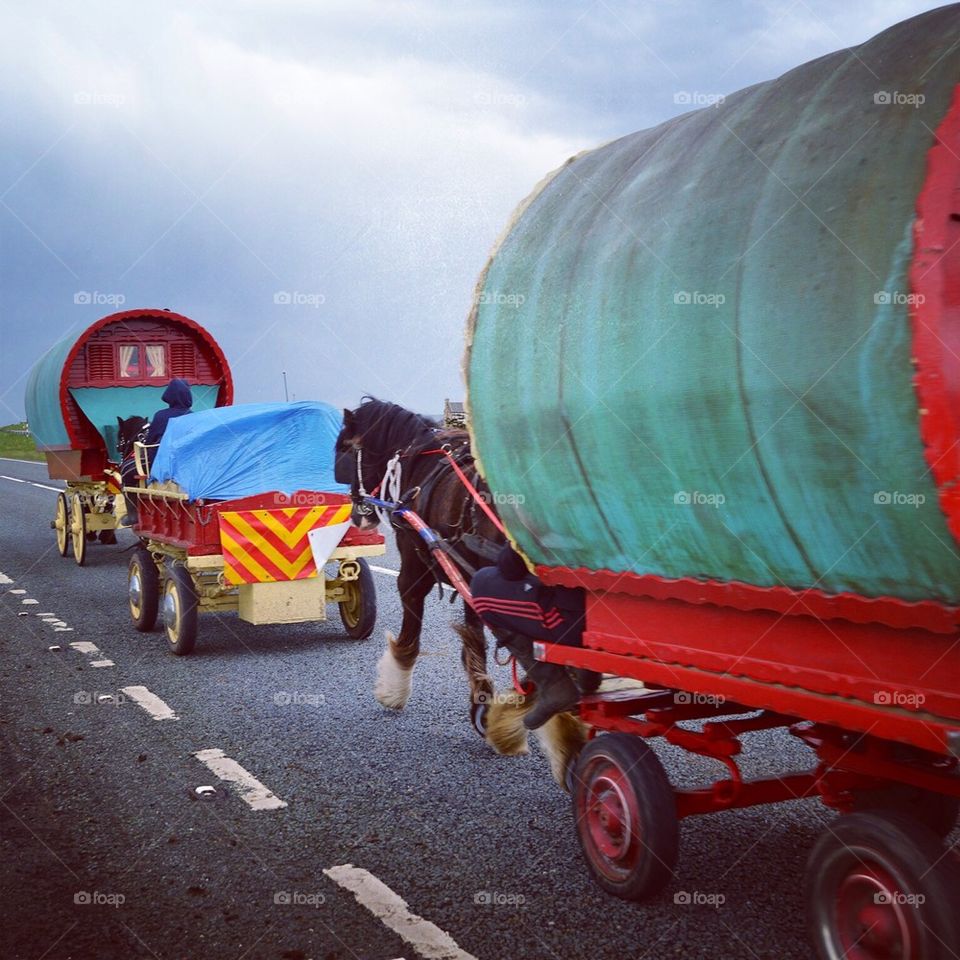 Bow wagons on the A66