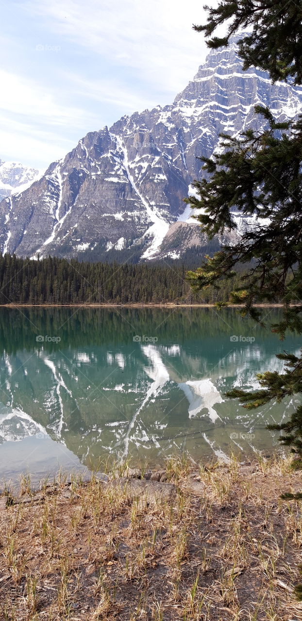 reflection on a lake in Canada