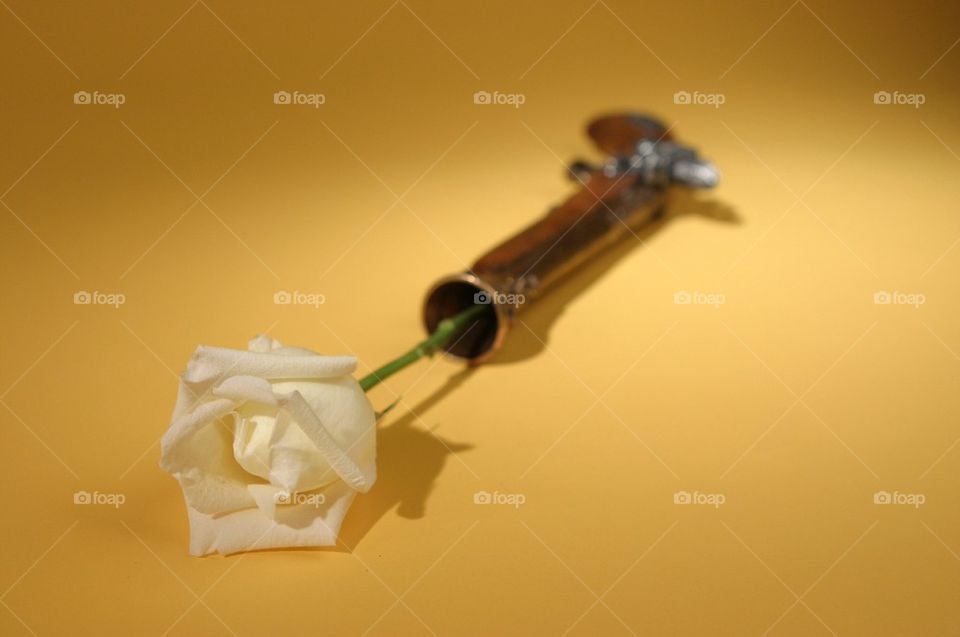 Firearm shooting flower bullet