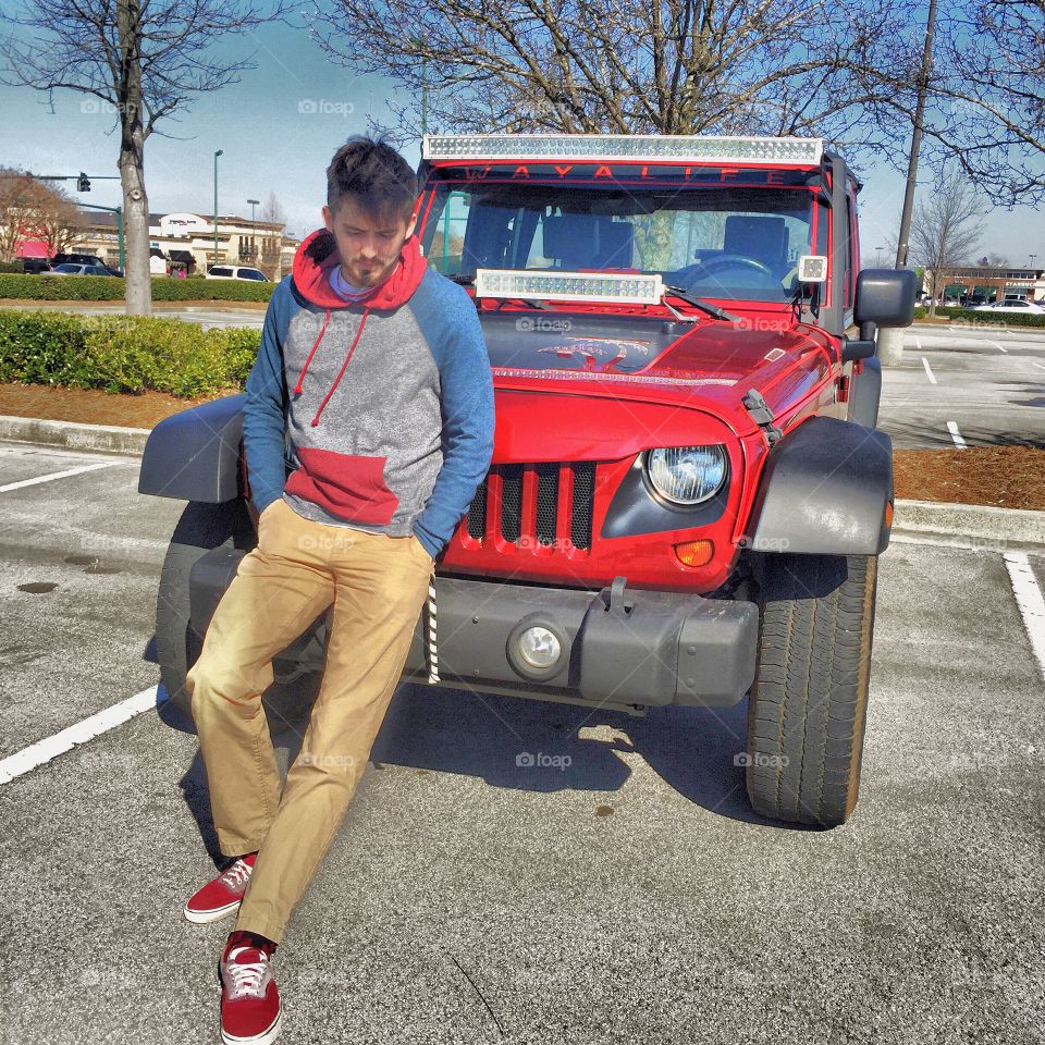 Old picture of me and my jeep