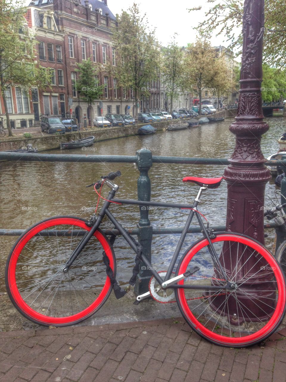 Red bicycle