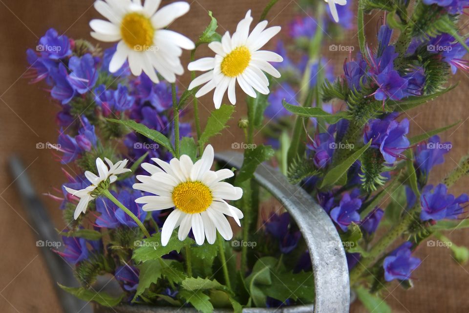 Summer Bouquet with daisies and 