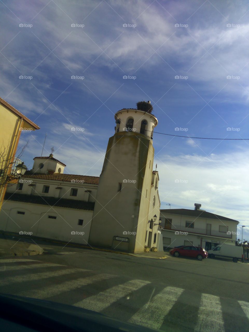 torre desde el coche