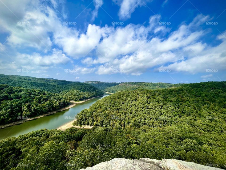 An stunningly amazing view from an overlook in Kentucky 