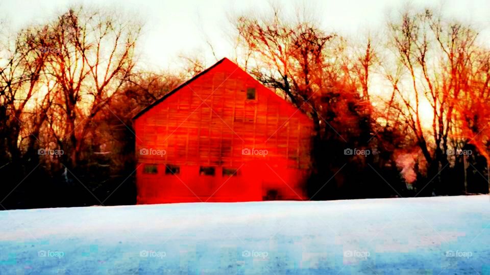 red barn