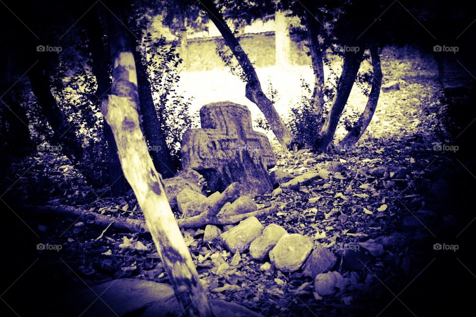 Church yard Sofia bulgaria