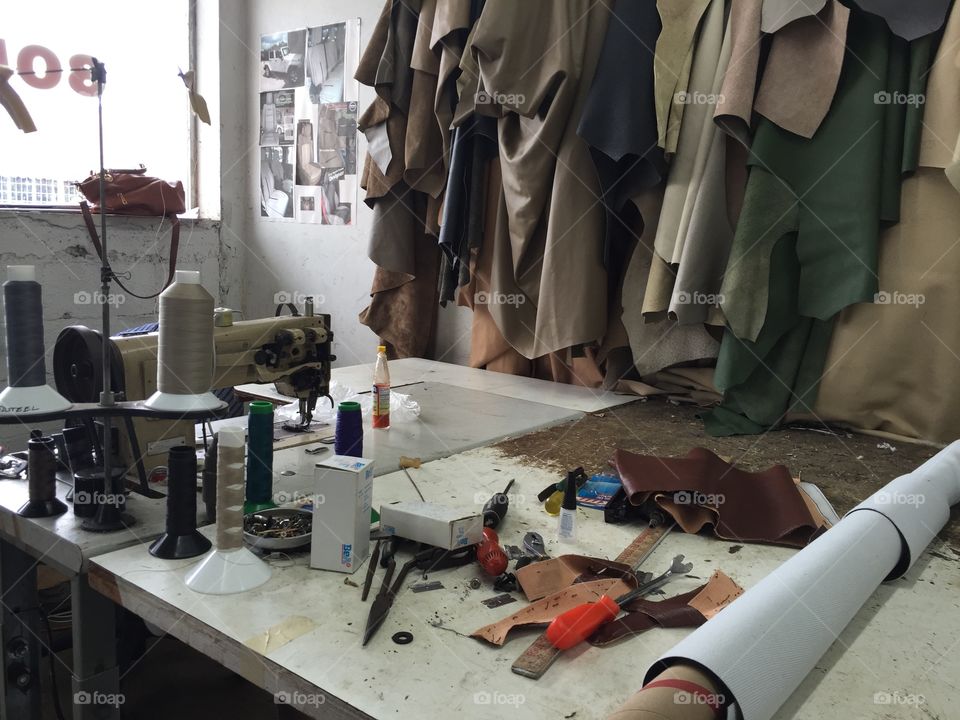 Leather workshop