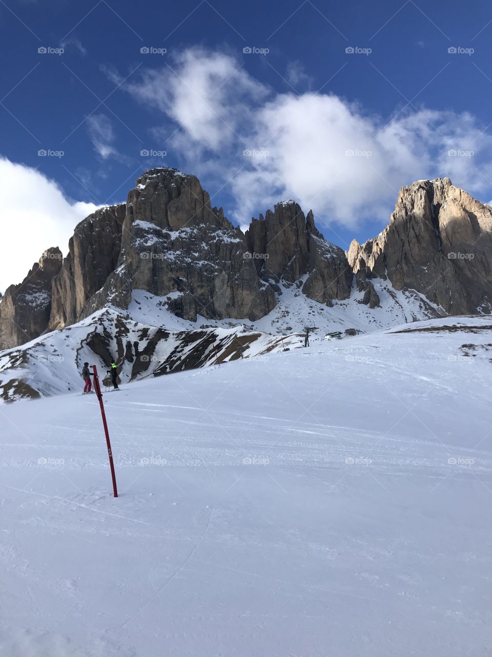 Italy skiing - Canazei 