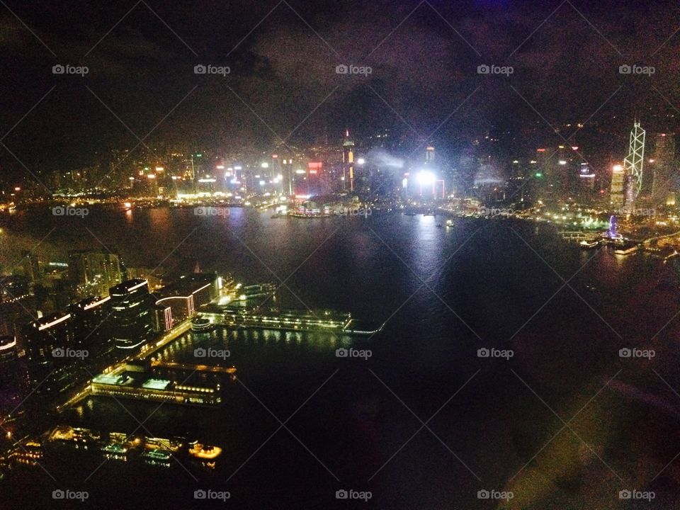 Hong Kong at night