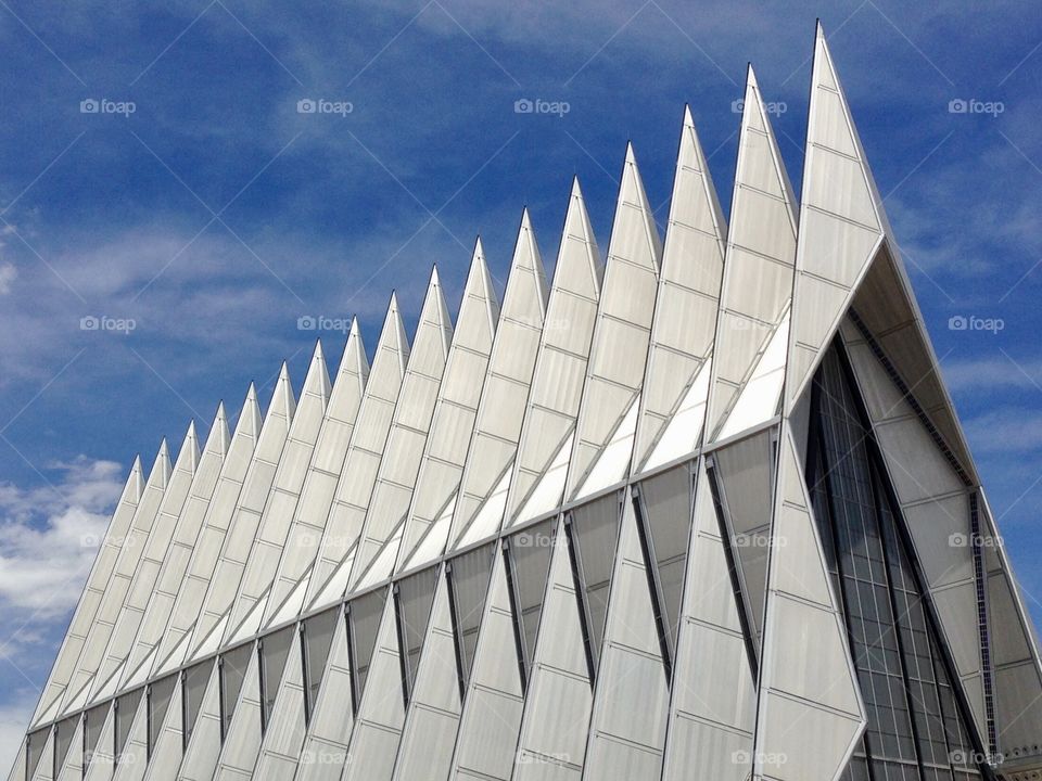 Sharp geometries of the United States Air Force Academy Cadet Chapel