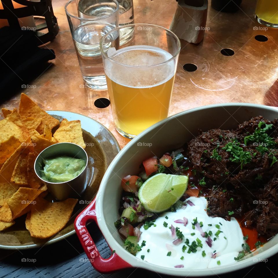Chili & beer. Sometimes simplicity is the key! 
