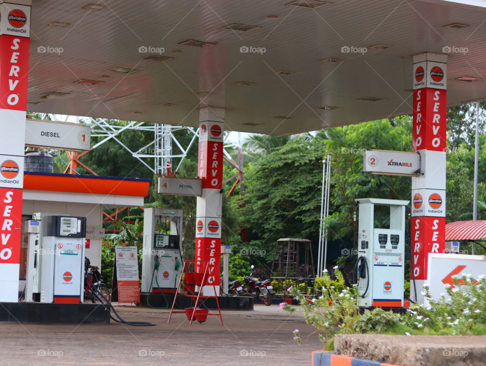 petrol station